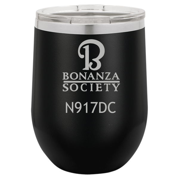 American Bonanza Society Custom 12 oz. Stemless Wine Tumbler