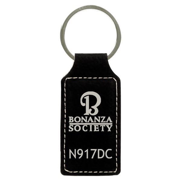 American Bonanza Society Custom Leatherette Key Chain