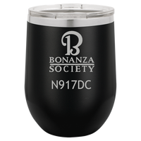 American Bonanza Society Custom 12 oz. Stemless Wine Tumbler