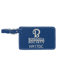 American Bonanza Society Custom Leatherette Luggage Tag