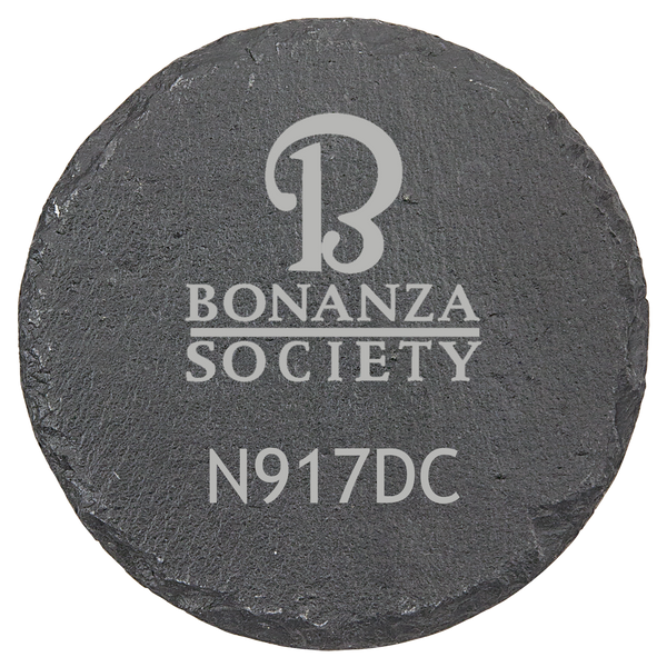 American Bonanza Society Custom Slate Coaster